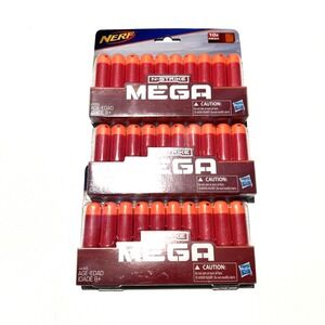 3 Nerf N Strike Mega Darts Series Refill 10 Count each Pk Power Puissance NEW